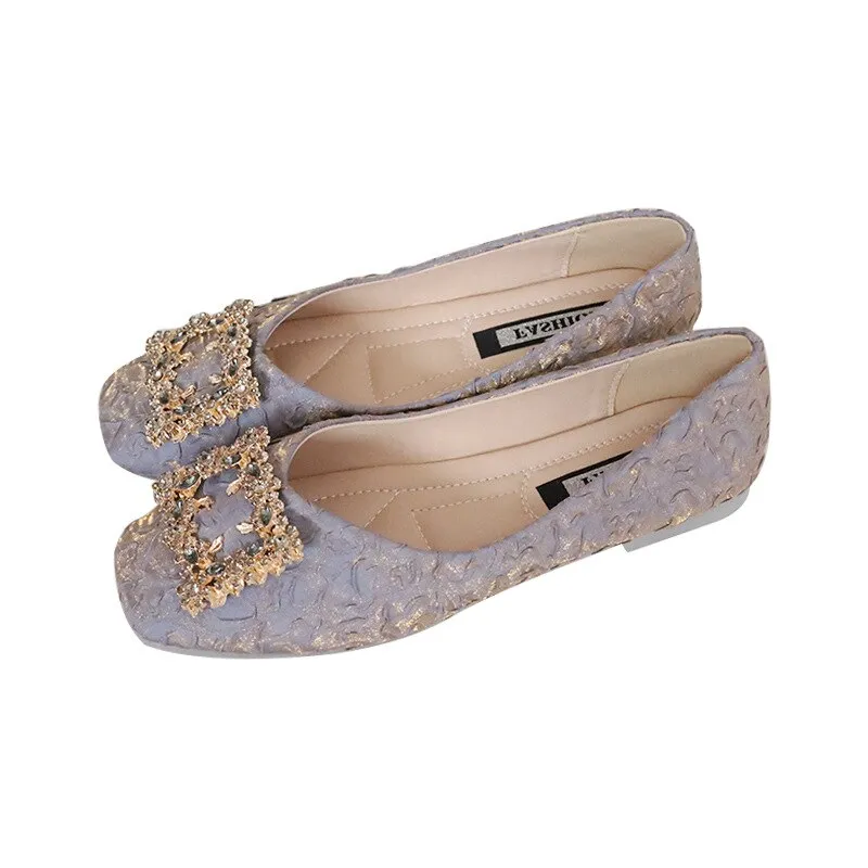 Hnzxzm Fashion Spring Summer Flats for Women Single Shoes Elegant Office Lady Shoes Brand Women Flats Black A4586