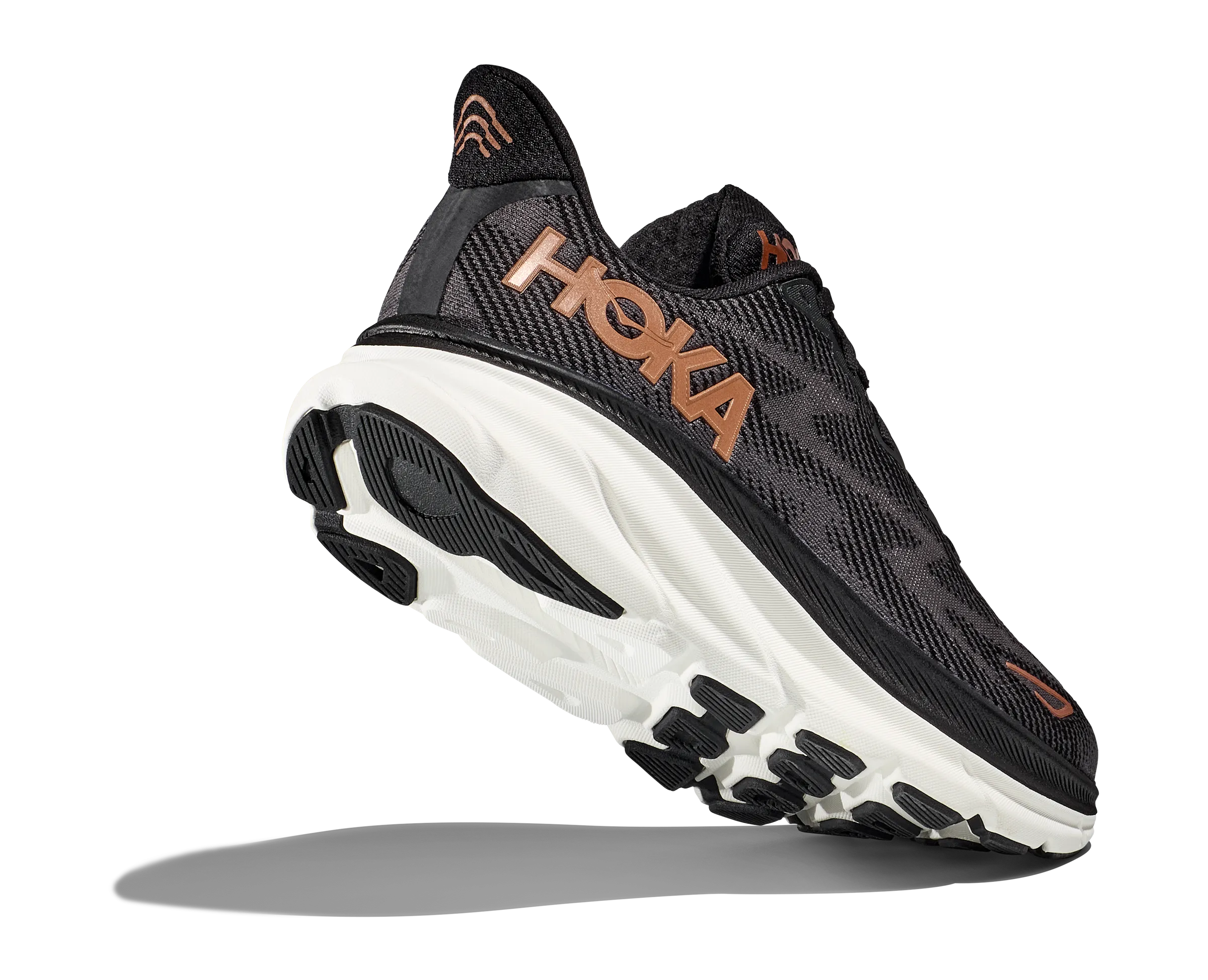 Hoka Womens Clifton 9- Black/Rose Gold (1127896-BRGL)