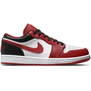 Jordan 1 Low- Bulls White/Black/Red
