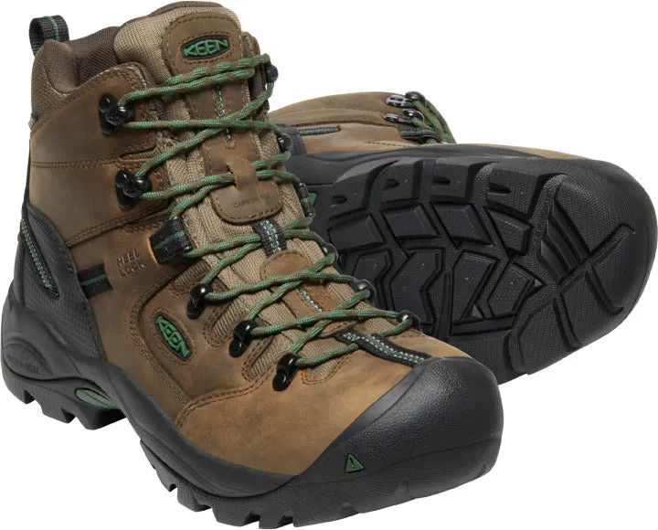 'Keen Utility' Men's 6" Pittsburgh EH WP Steel Toe - Cascade Brown / Greener Pastures