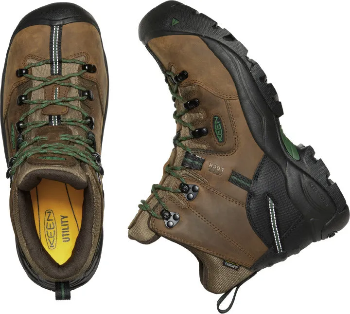 'Keen Utility' Men's 6" Pittsburgh EH WP Steel Toe - Cascade Brown / Greener Pastures