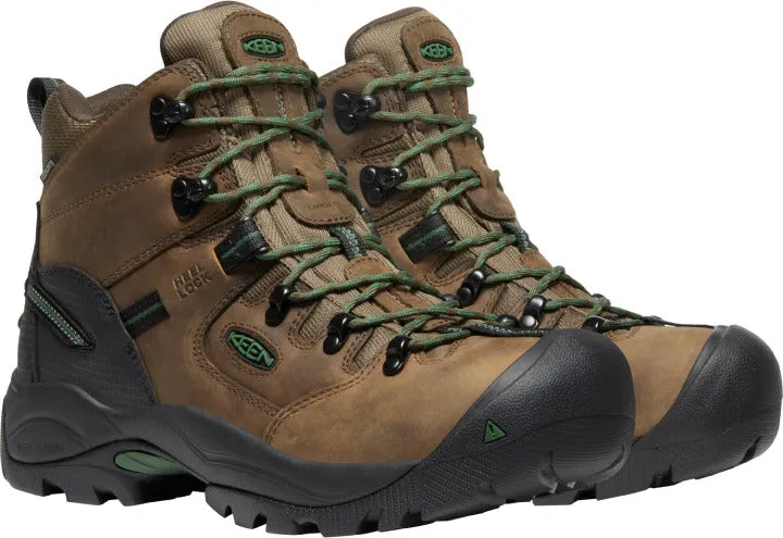 'Keen Utility' Men's 6" Pittsburgh EH WP Steel Toe - Cascade Brown / Greener Pastures