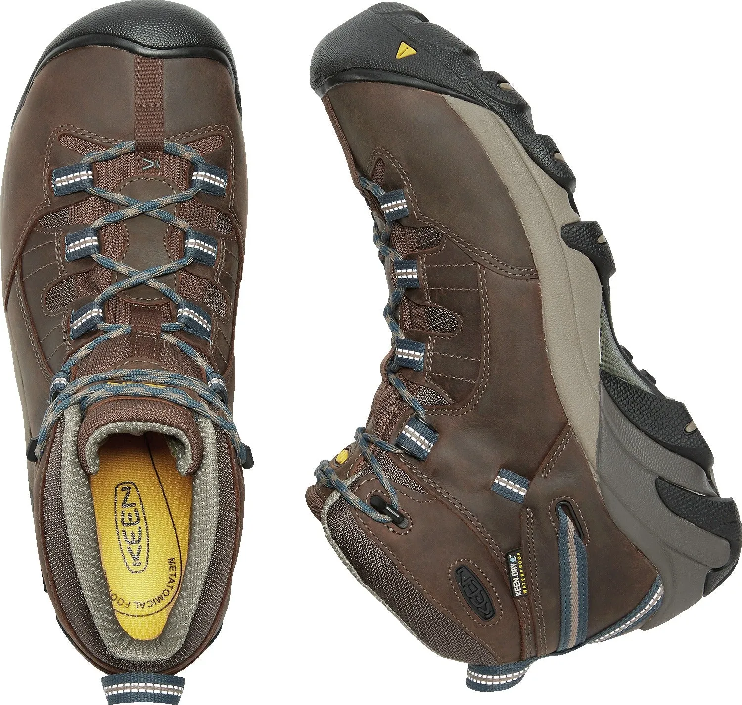 'Keen Utility' Men's Detroit Mid Steel Toe WP Hiker - Cascade Brown