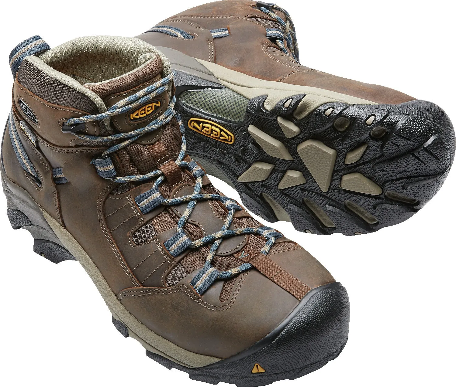 'Keen Utility' Men's Detroit Mid Steel Toe WP Hiker - Cascade Brown