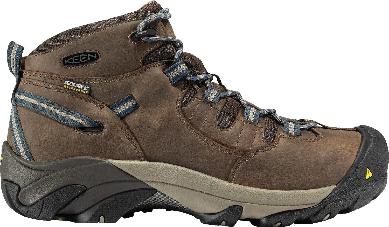 'Keen Utility' Men's Detroit Mid Steel Toe WP Hiker - Cascade Brown
