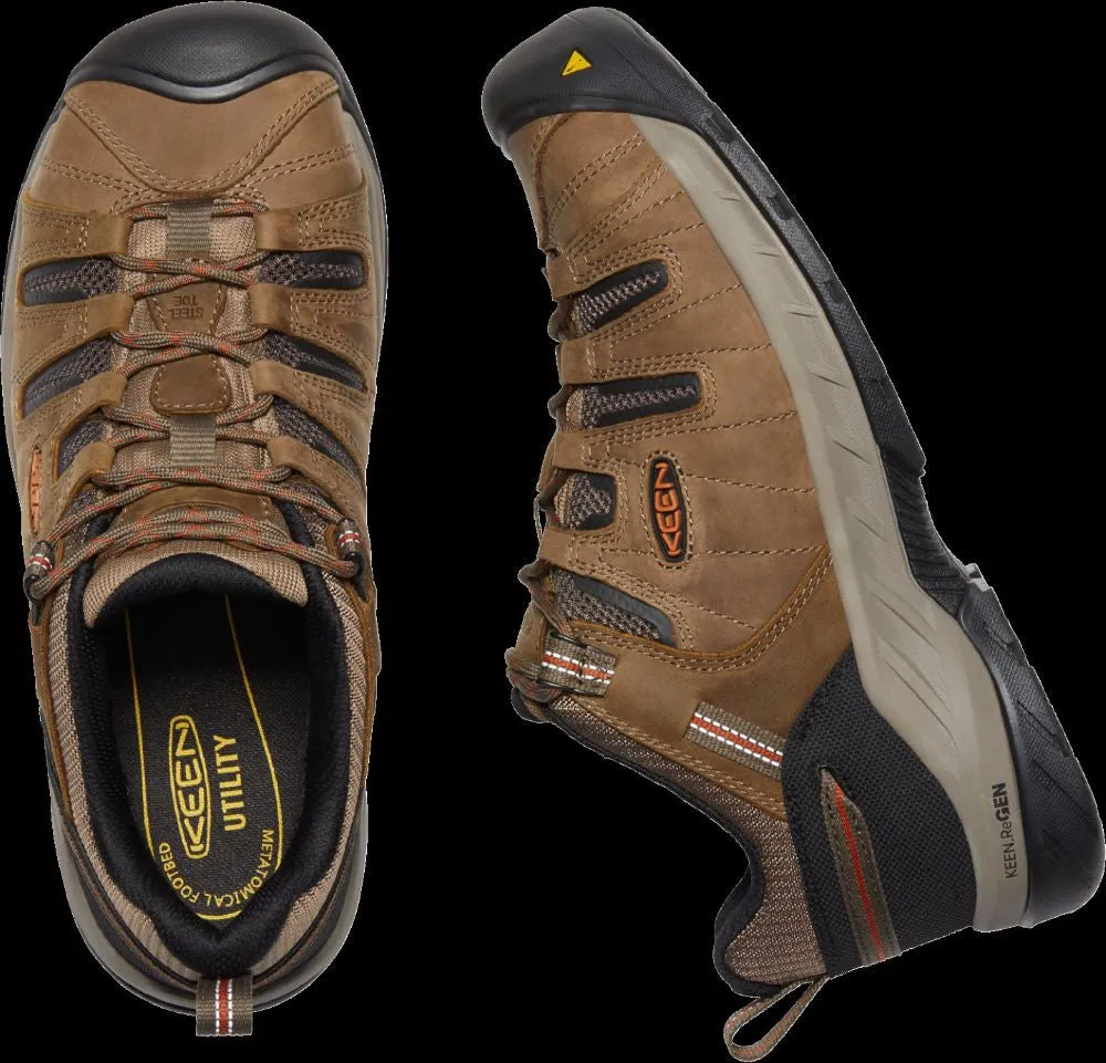 'Keen Utility' Men's Flint II EH Steel Toe - Shitake / Rust