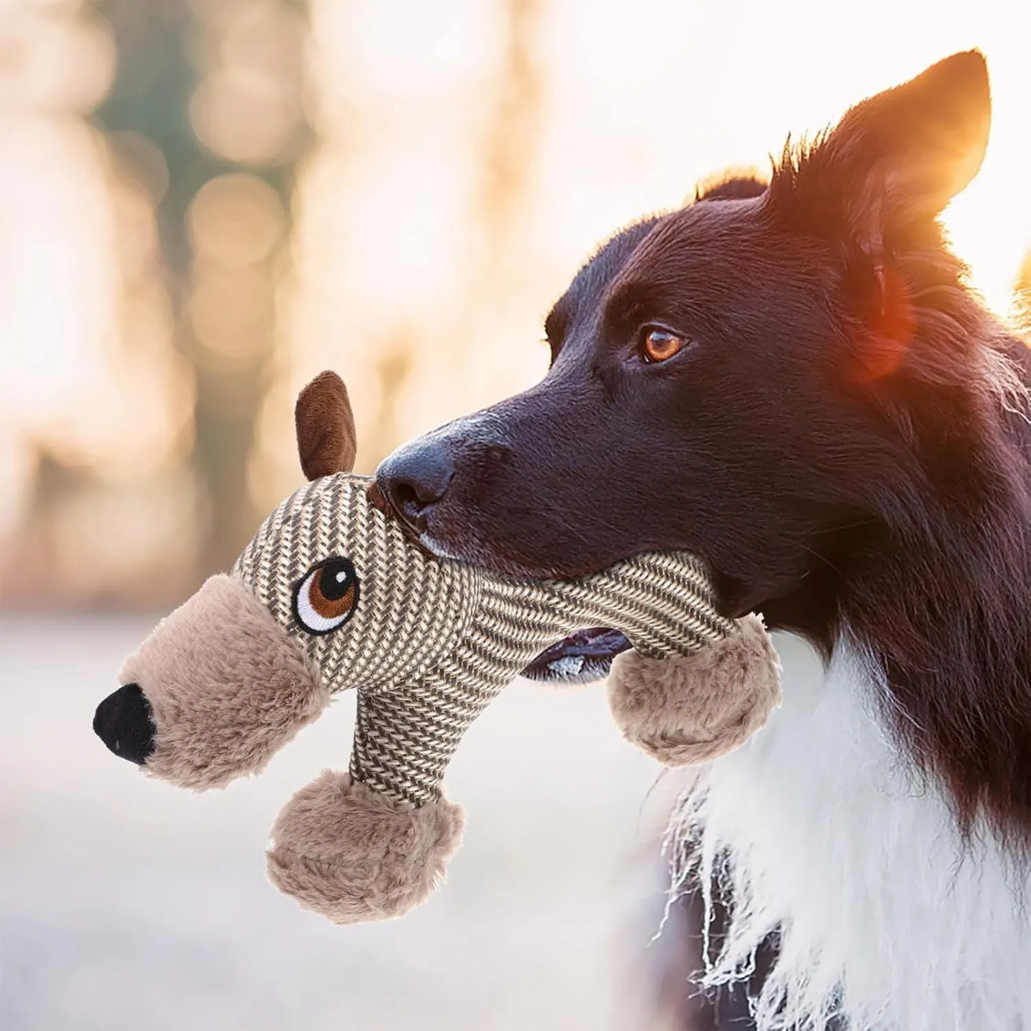 Large Squeaky Stuffed Animals Dog Plush Chew Toys