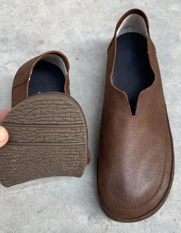 Leather Retro Flats for Men
