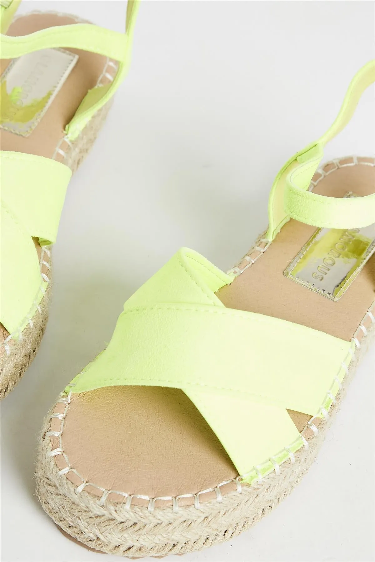 Lime Micro Espadrille Sandals