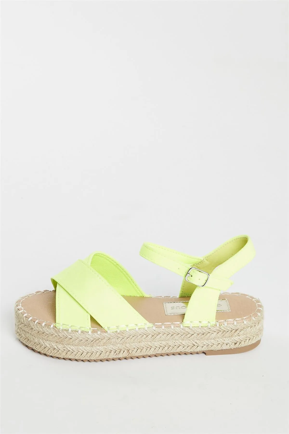 Lime Micro Espadrille Sandals