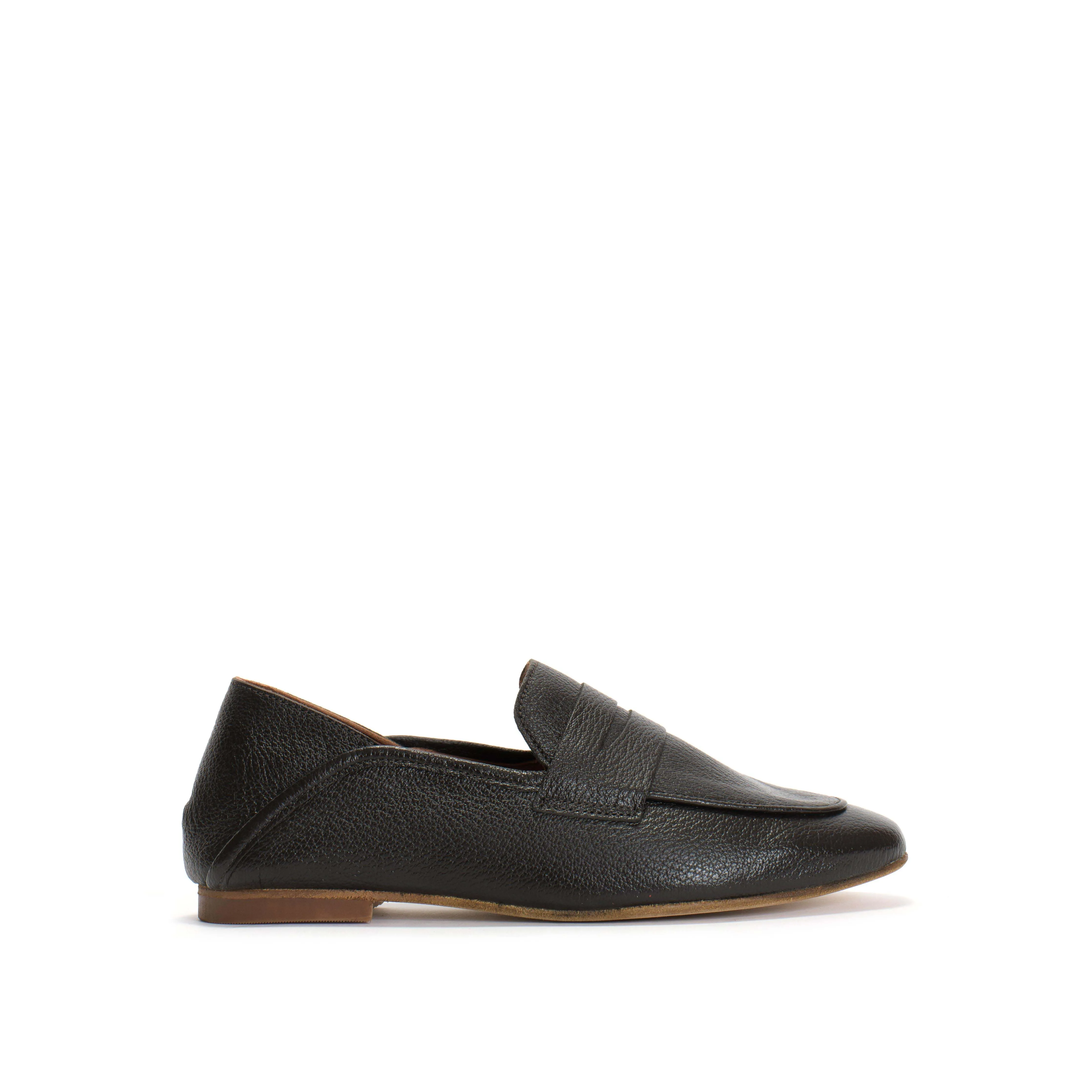 Lindsay Grained chevre goat Coffee brown
