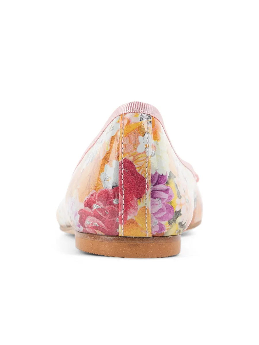 Luxe Printed Floral Ballet Flat