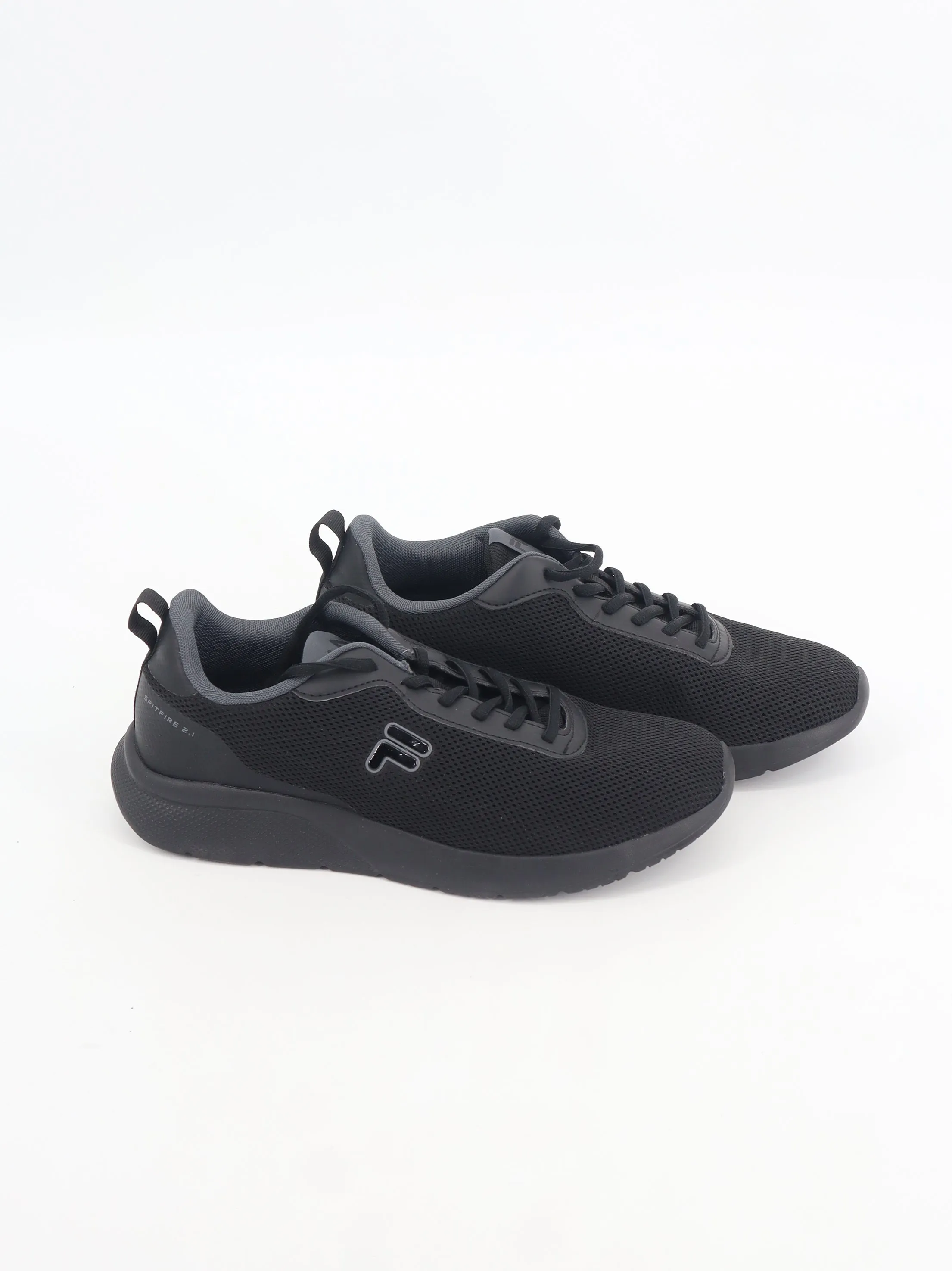 Men's Brand Logo Printed Running Shoes,Black