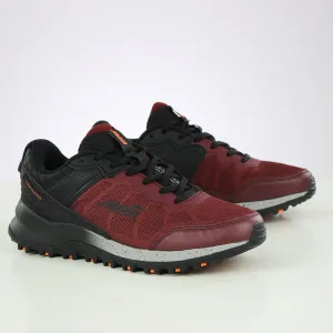 Men's Mesh Graphic Printed Shoes,Burgundy