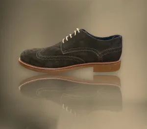Men's Sierra Suede Oxford- Coffee Brown
