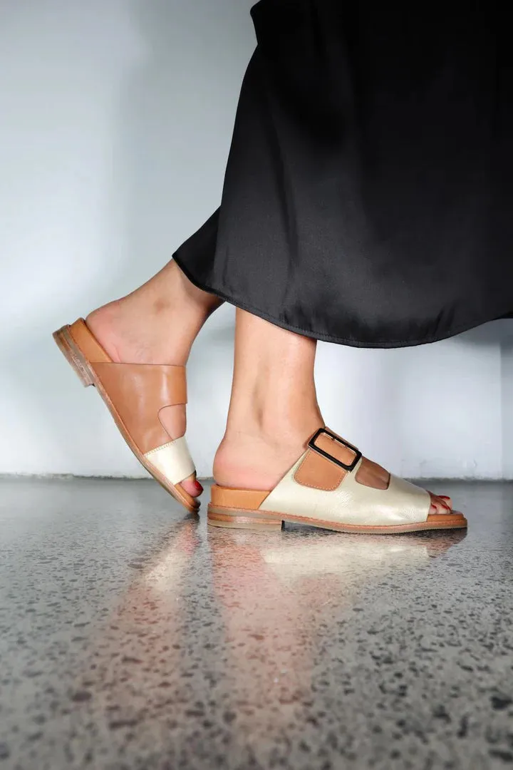 Minx Joy Leather - Tan/Champagne