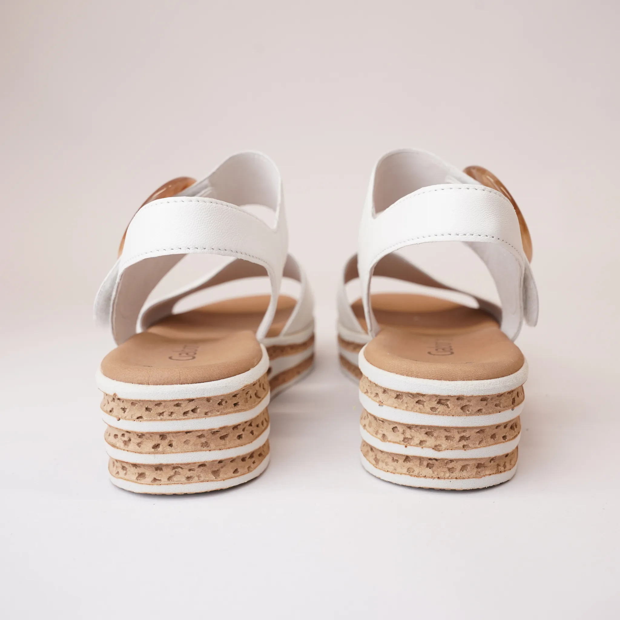 Nerida Latte Leather Sandals