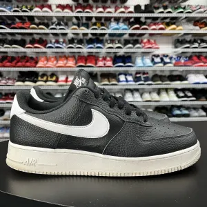 Nike Air Force 1 Low '07 Black White Pebbled Leather CT2302-002 Men's Size 12