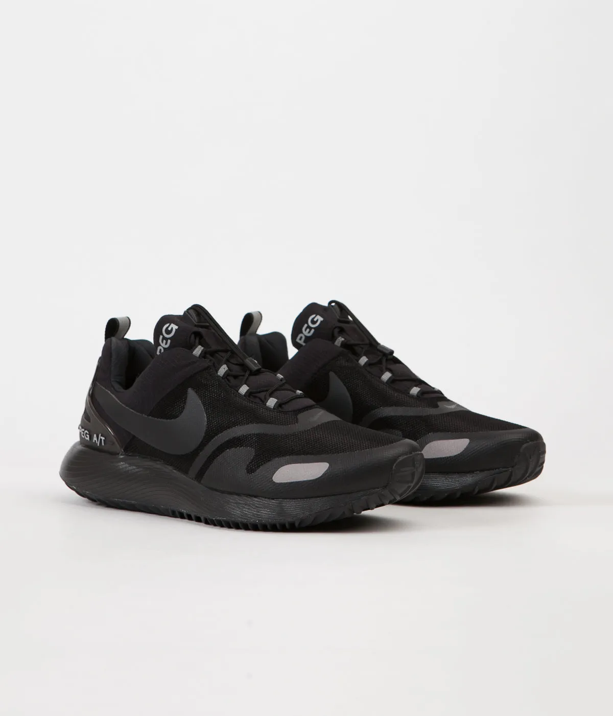Nike Air Pegasus A/T Winter Shoes - Black / Black - Wolf Grey