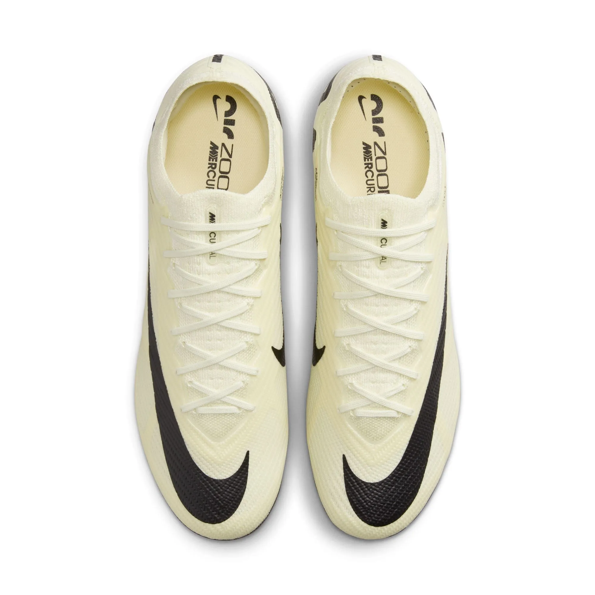 Nike Air Zoom Mercurial Vapor 15 Elite FG Firm Ground Soccer Cleat - Lemonade/Black