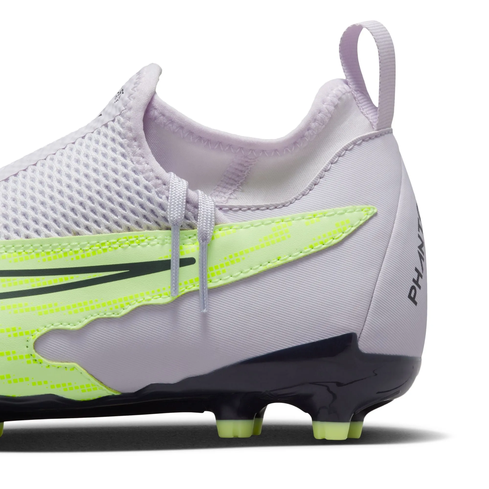 Nike Junior Phantom GX Academy DF FG/MG Soccer Cleat - Grey/Volt/Grape