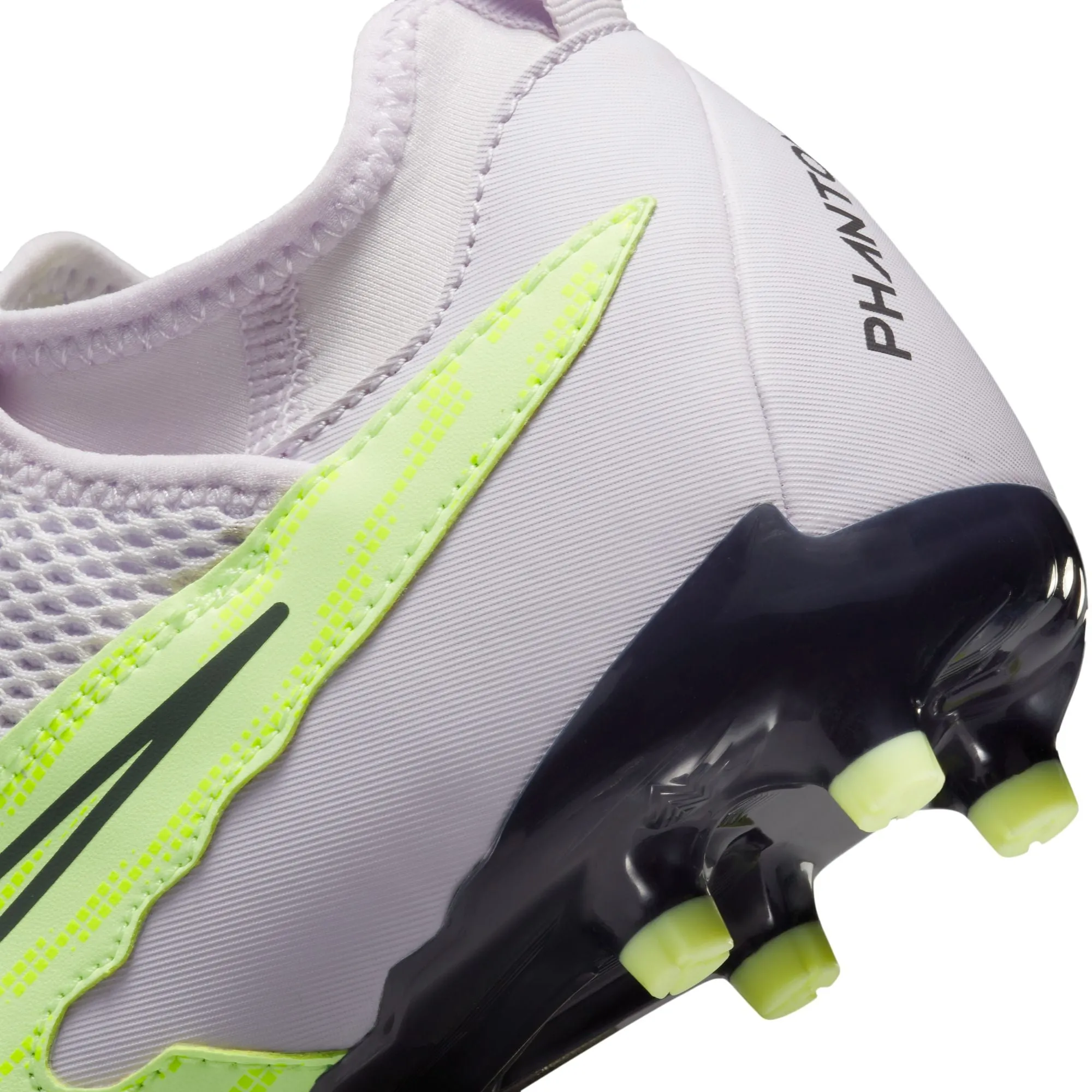 Nike Junior Phantom GX Academy DF FG/MG Soccer Cleat - Grey/Volt/Grape