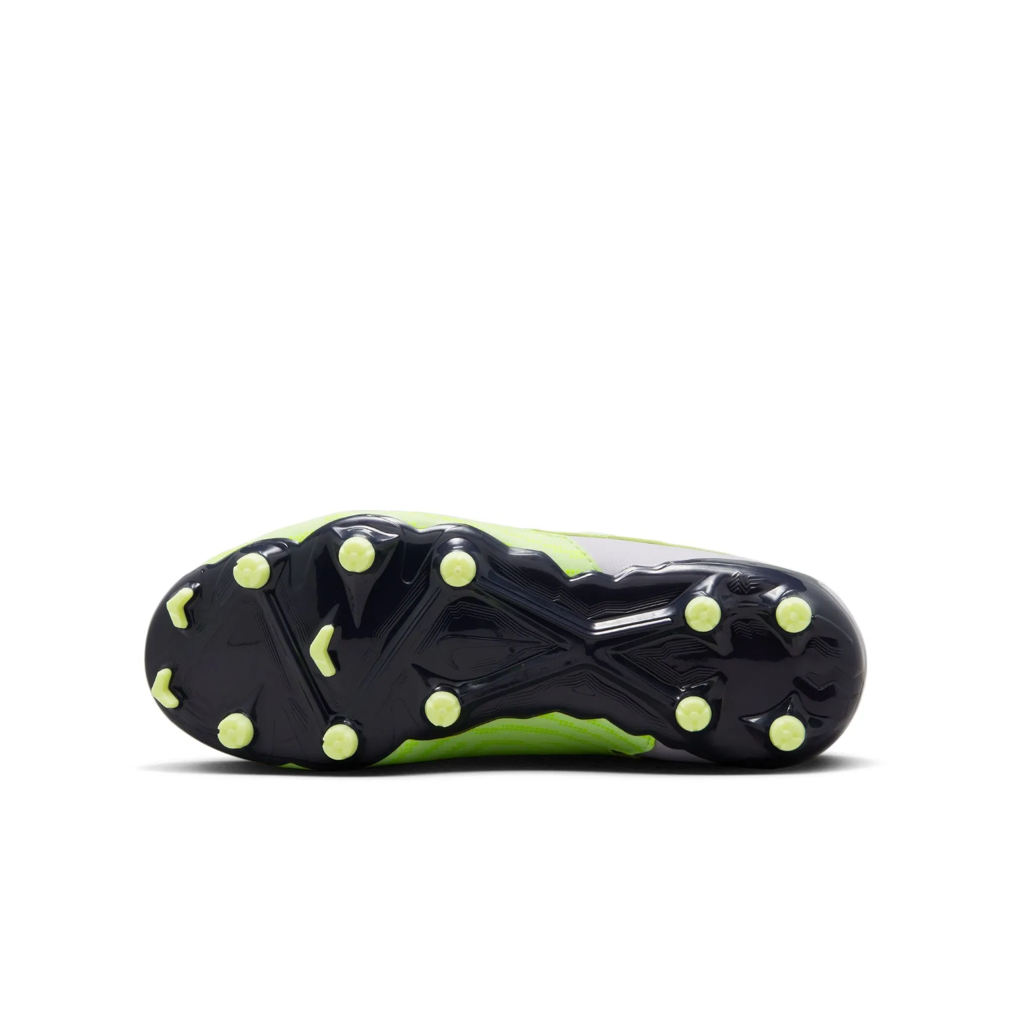 Nike Junior Phantom GX Academy DF FG/MG Soccer Cleat - Grey/Volt/Grape