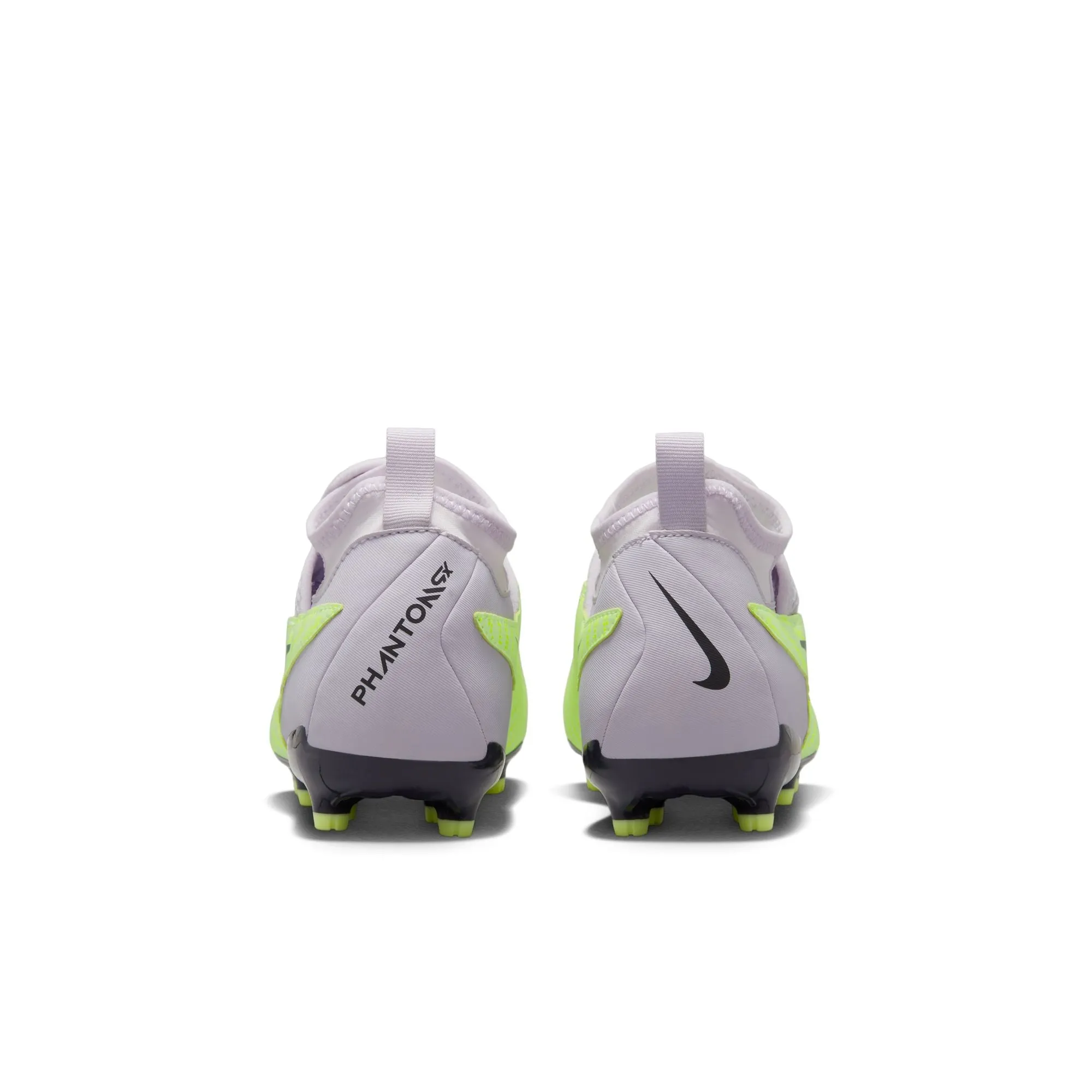 Nike Junior Phantom GX Academy DF FG/MG Soccer Cleat - Grey/Volt/Grape