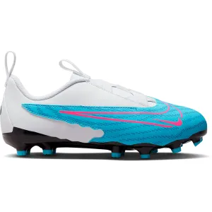 Nike Junior Phantom GX Academy FG/MG Firm Ground Soccer Cleats - Blue/Pink/White/Black