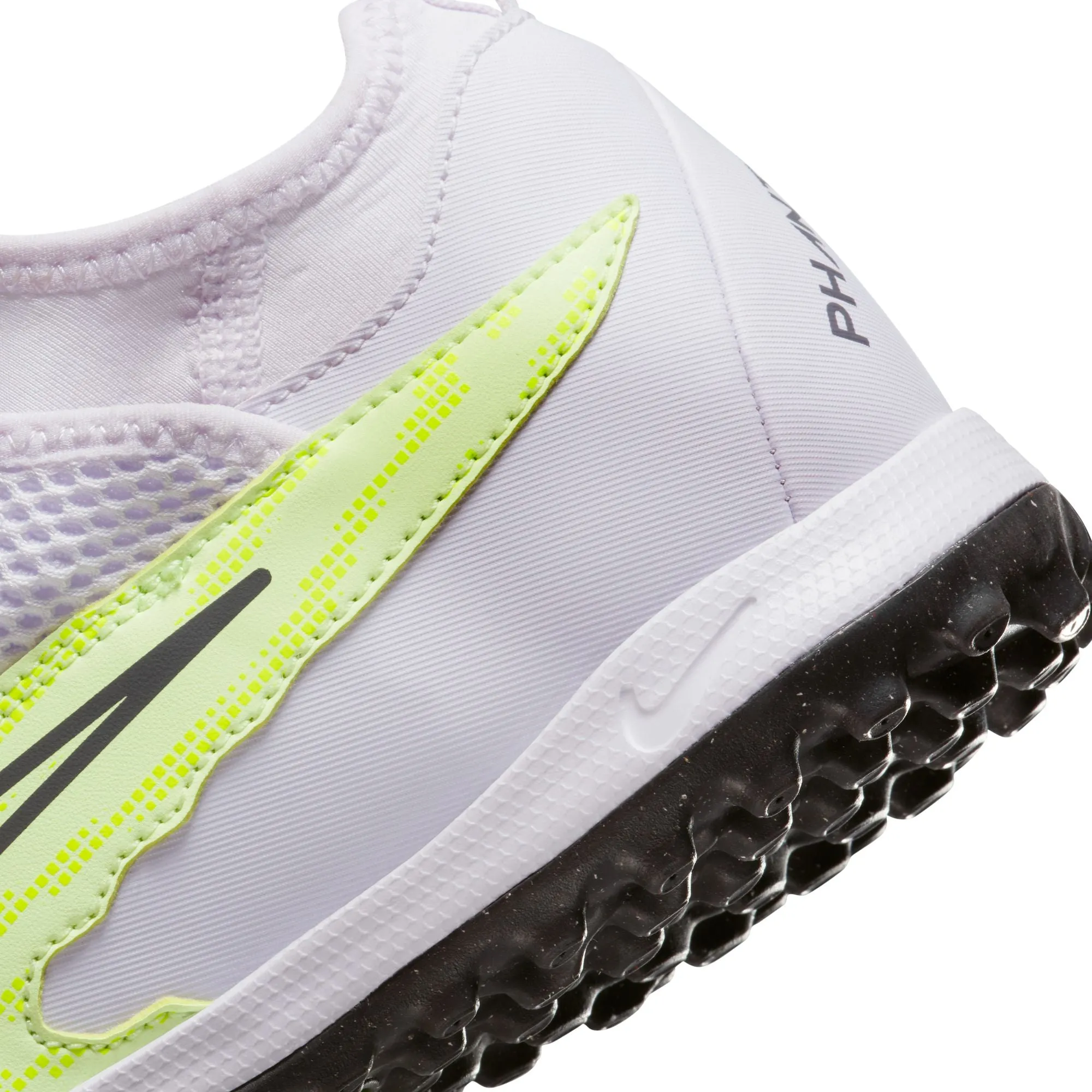 Nike Junior Phantom GX DF Academy TF Turf Soccer Cleats - Grey/Volt/Grape