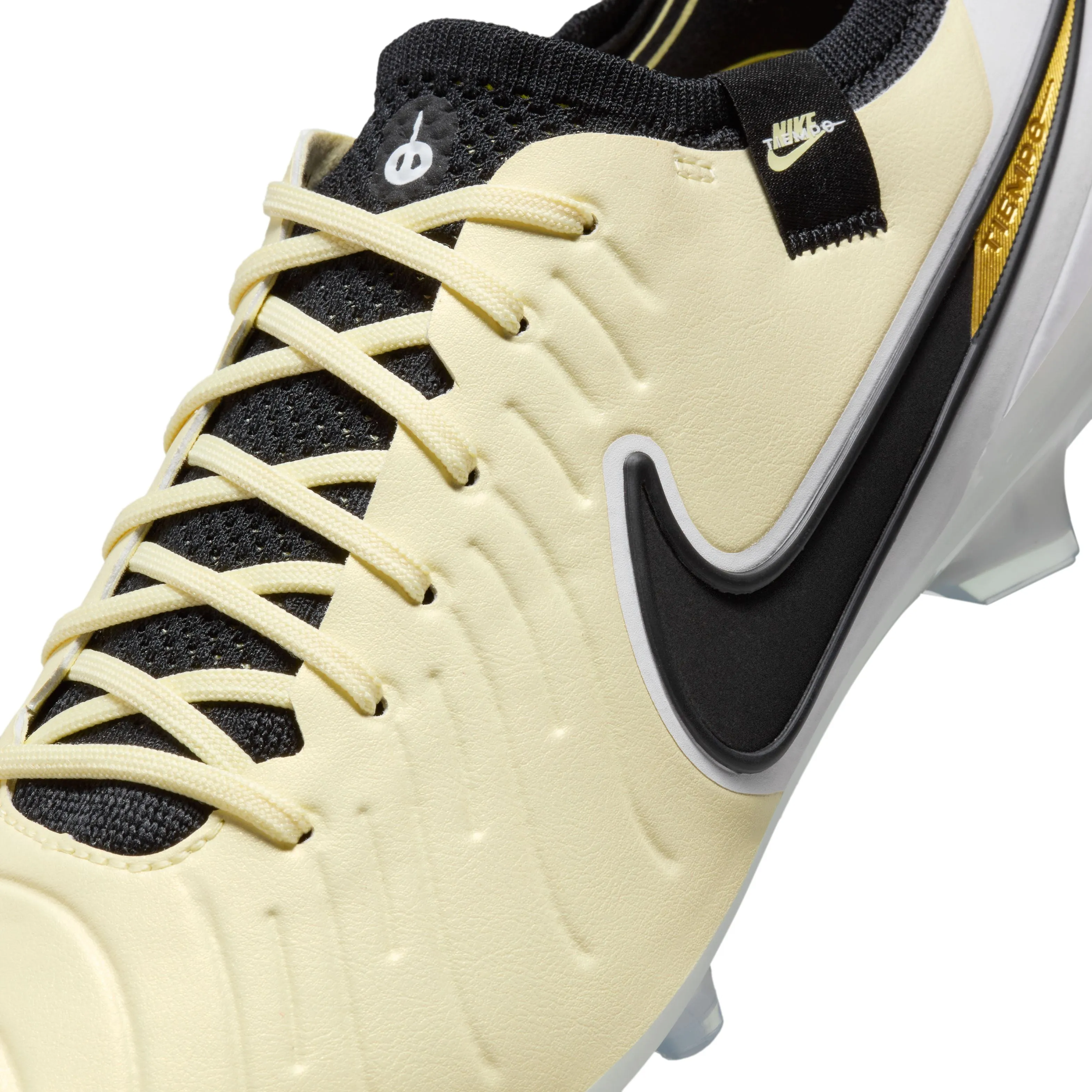Nike Legend 10 Elite FG- Lemonade/ Black-MTLC Gold Coin