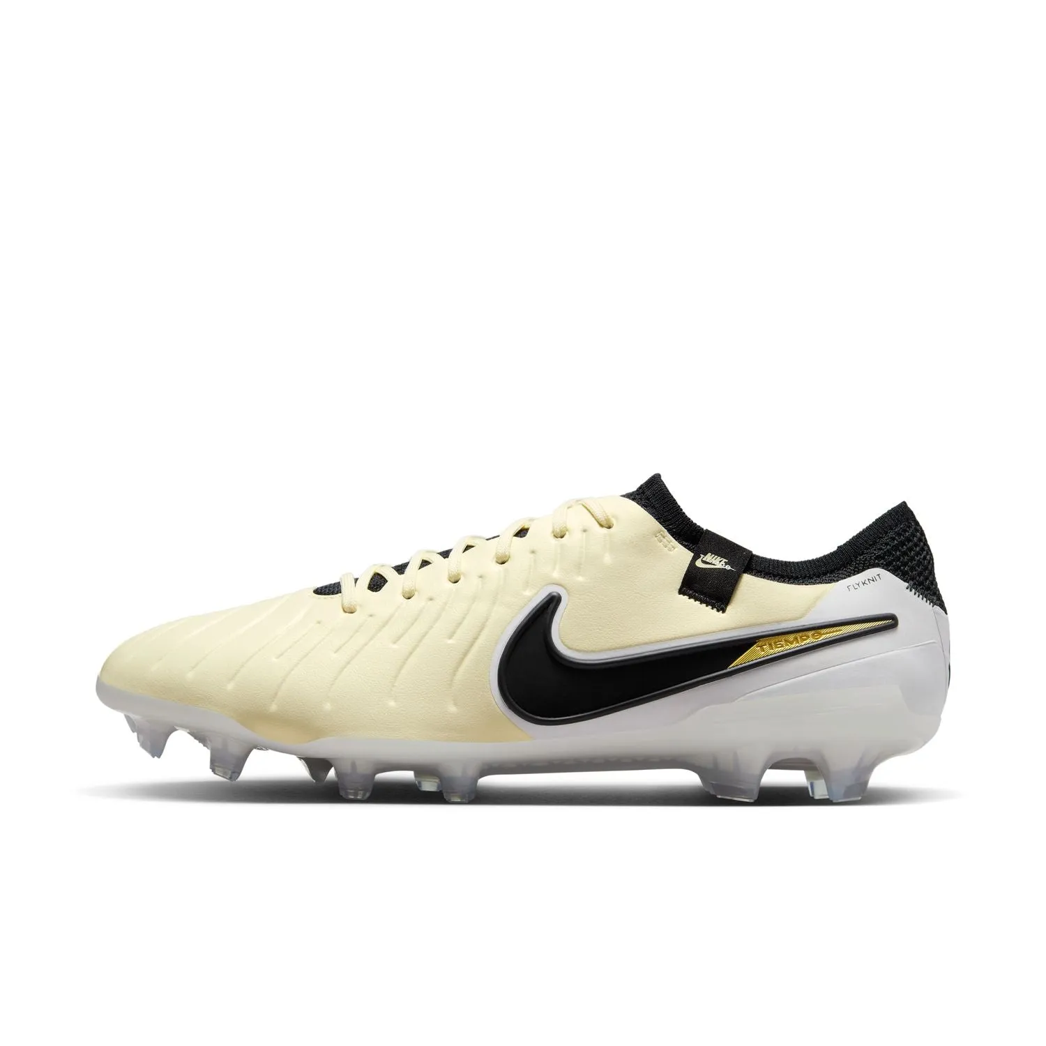 Nike Legend 10 Elite FG- Lemonade/ Black-MTLC Gold Coin