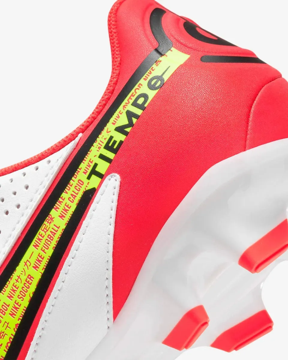 Nike Legend 9 Academy FG-MG - White-Volt-Crimson