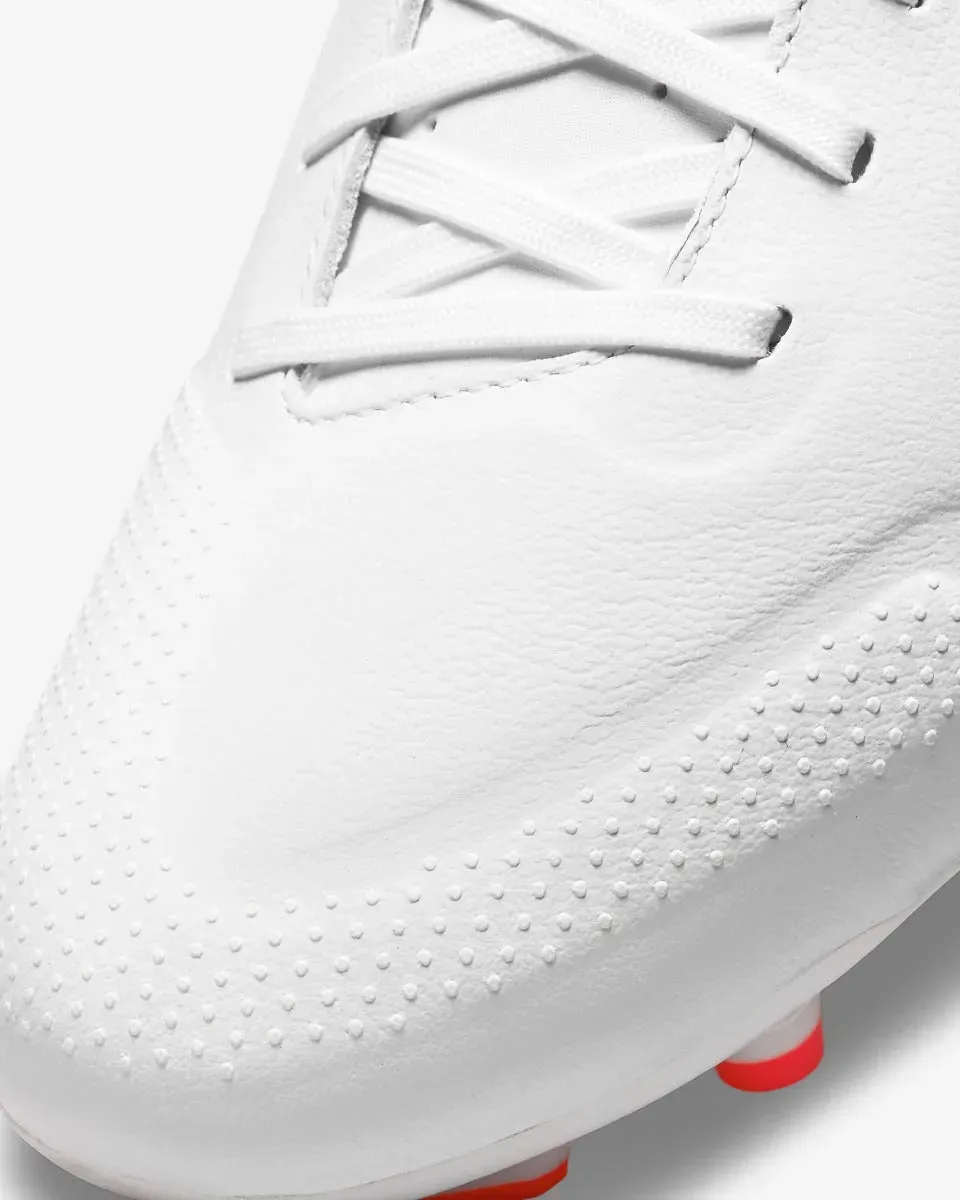 Nike Legend 9 Academy FG-MG - White-Volt-Crimson