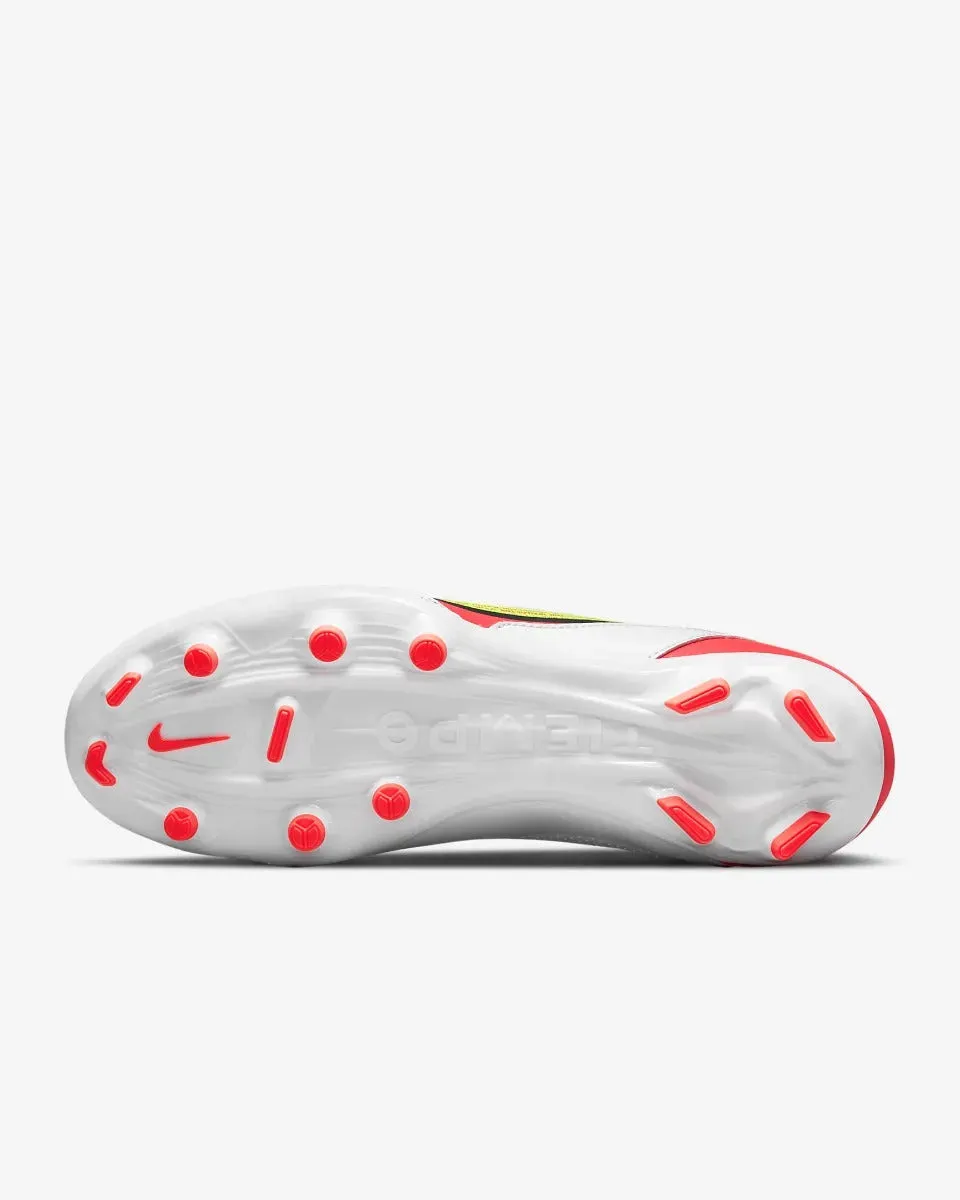 Nike Legend 9 Academy FG-MG - White-Volt-Crimson