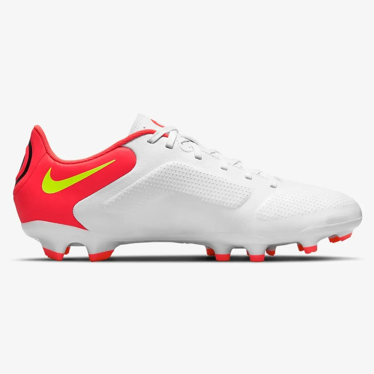 Nike Legend 9 Academy FG-MG - White-Volt-Crimson