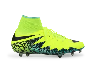 Nike Men's Hypervenom Phantom II FG Volt/Black Hyper/Turquoise Clear Jade