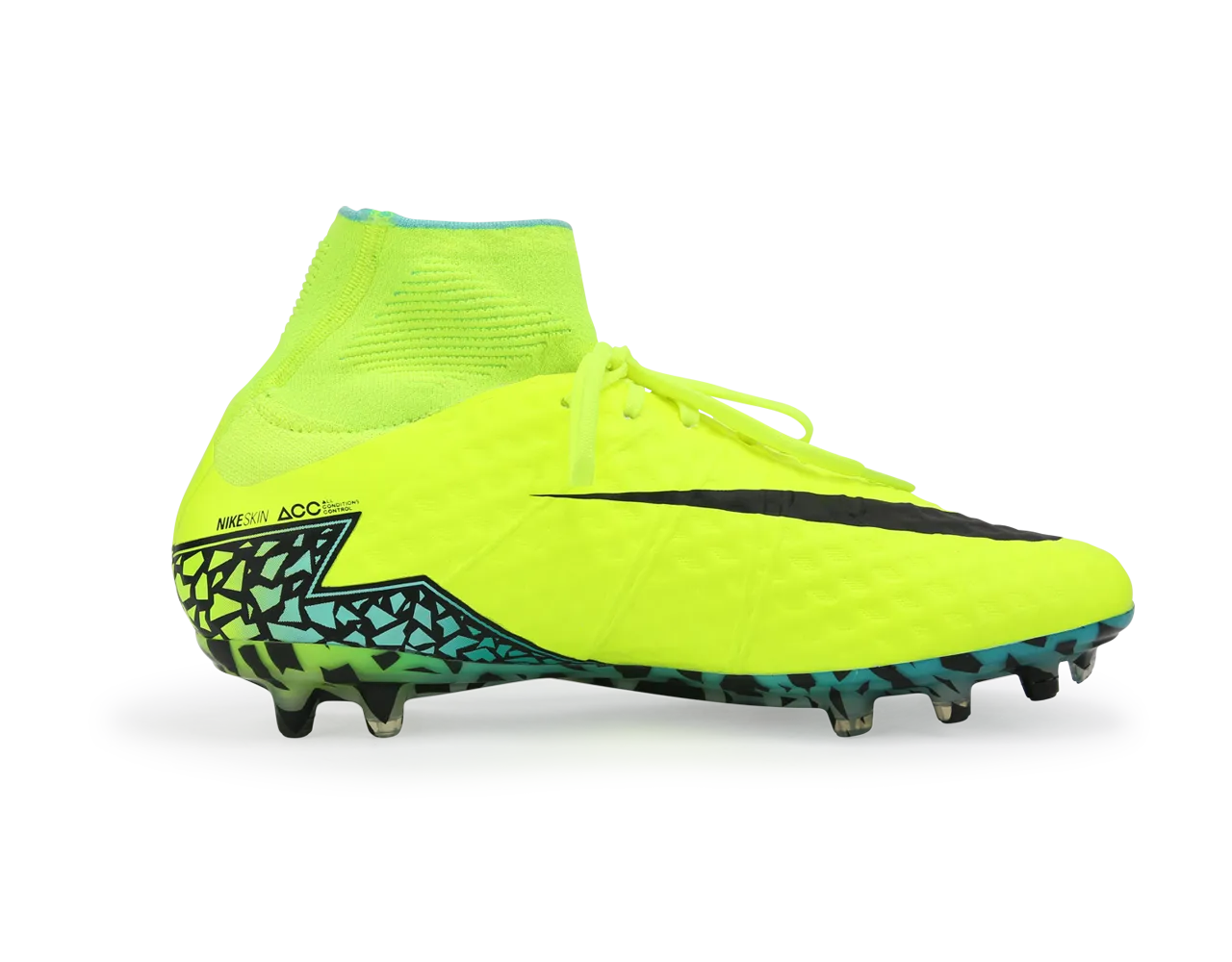 Nike Men's Hypervenom Phantom II FG Volt/Black Hyper/Turquoise Clear Jade