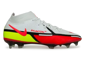 Nike Men's Phantom GT2 DF Elite FG White/Bright Crimson