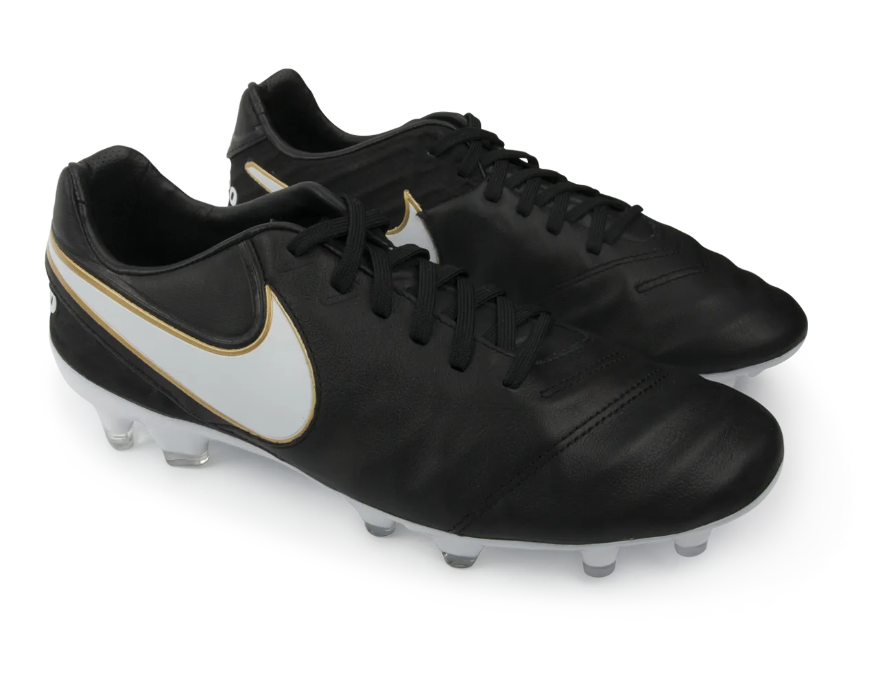 Nike Men's Tiempo Legacy II FG Black/White/Mettallic Gold
