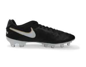 Nike Men's Tiempo Legacy II FG Black/White/Mettallic Gold