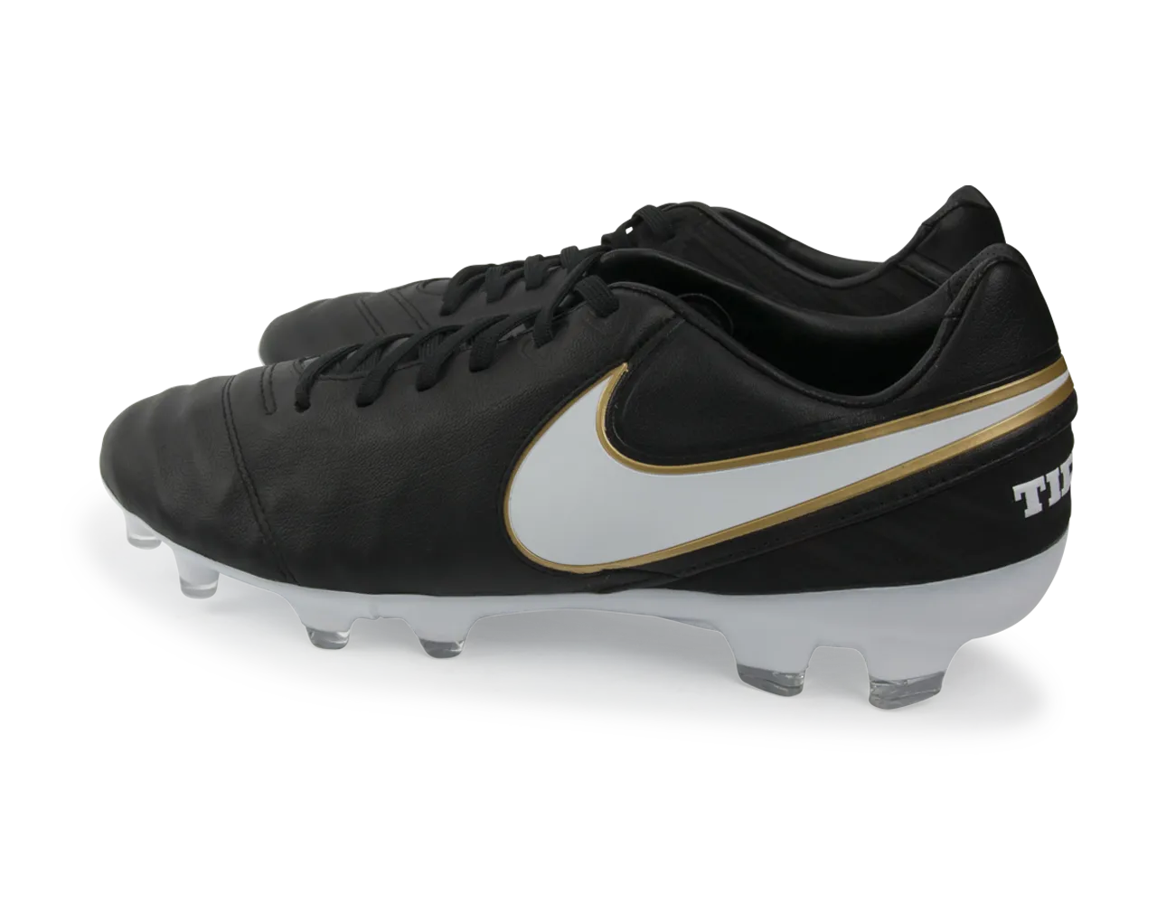 Nike Men's Tiempo Legacy II FG Black/White/Mettallic Gold