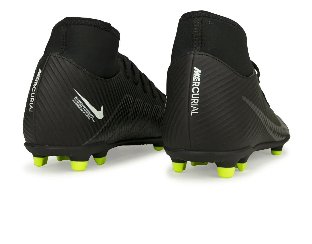 Nike Men's Zoom Mercurial Superfly 9 Club FG/MG Black/Volt