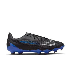 Nike Phantom GX Academy FG Firm Ground Soccer Cleats - Black/Chrome/Hyper Royal