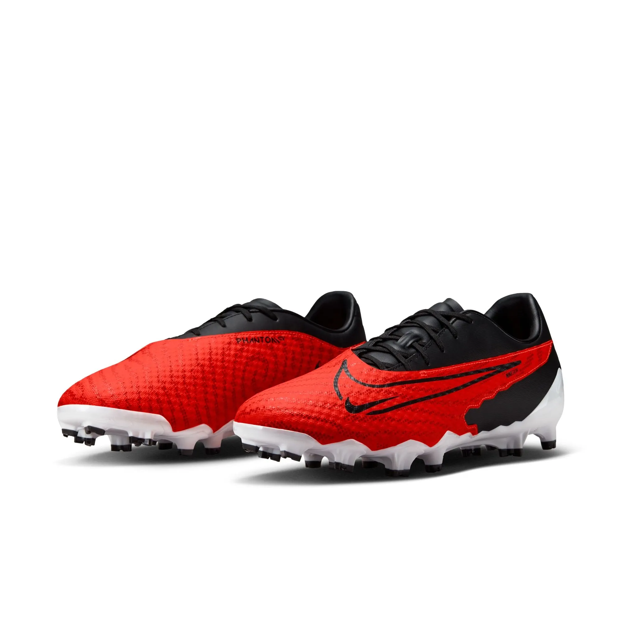 Nike Phantom GX Academy FG Firm Ground Soccer Cleats - Bright Crimson/Black/White