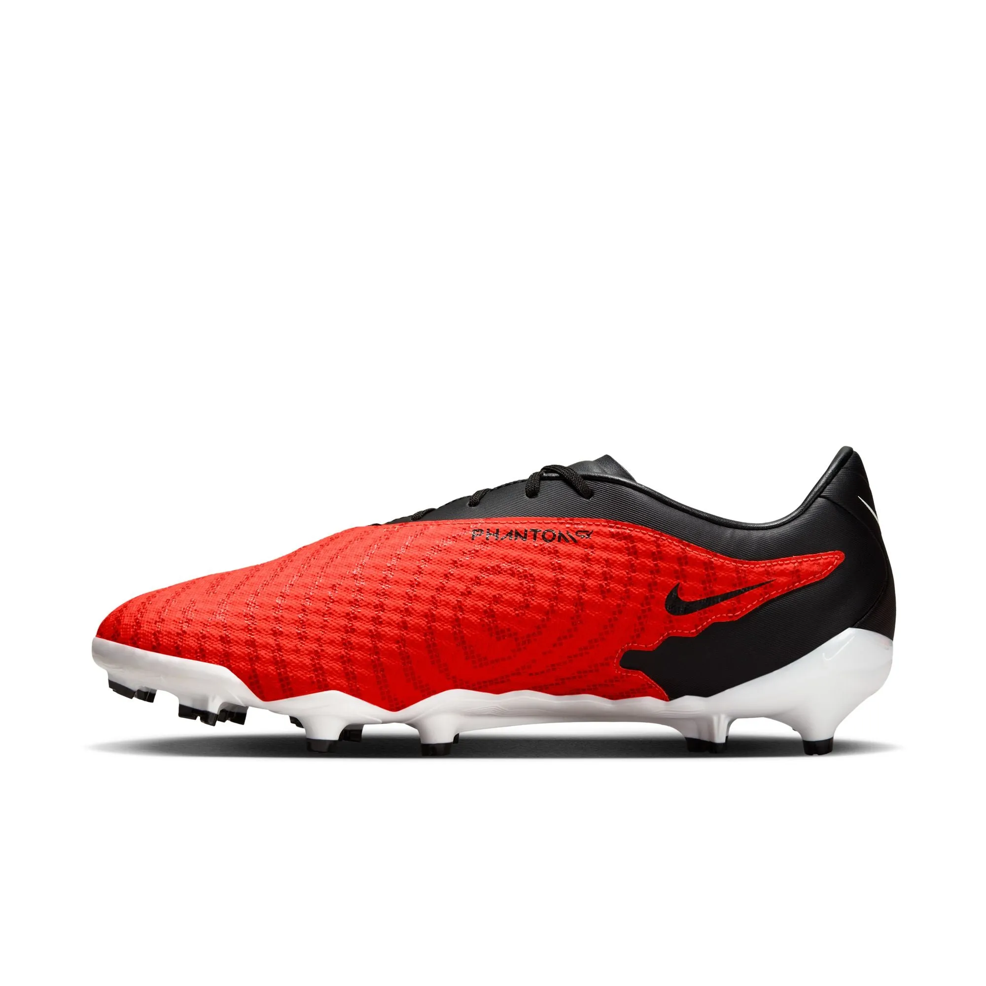 Nike Phantom GX Academy FG Firm Ground Soccer Cleats - Bright Crimson/Black/White