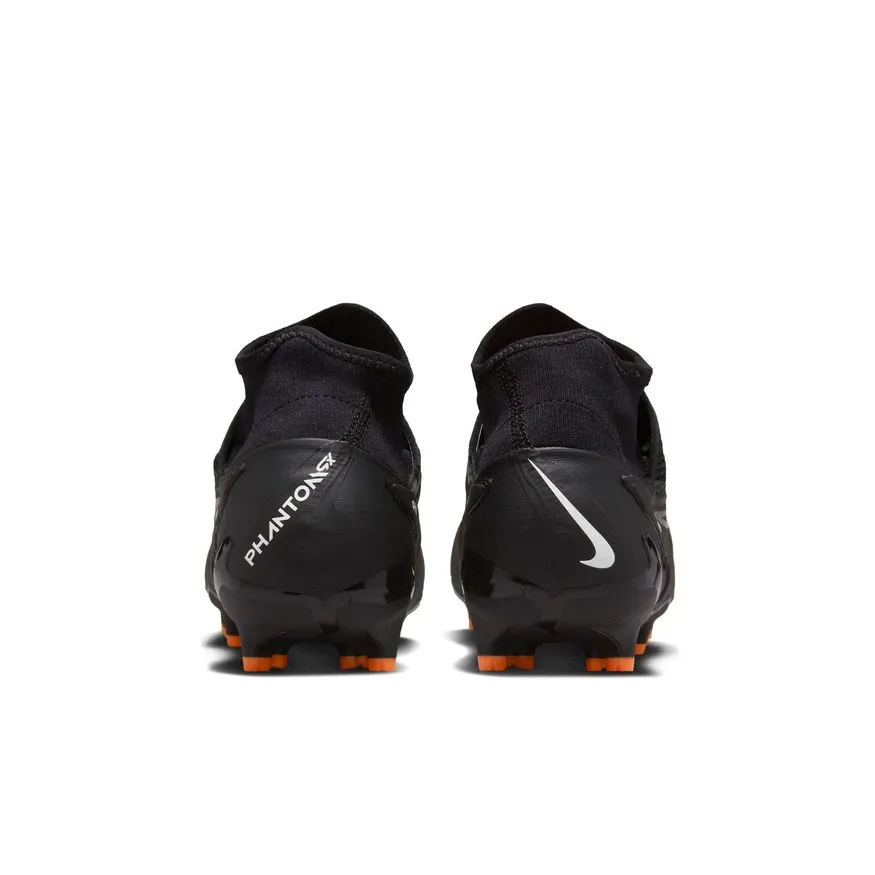 Nike Phantom GX Pro Dynamic Fit FG Firm Ground Soccer Cleats - Black/White/Gray/Orange