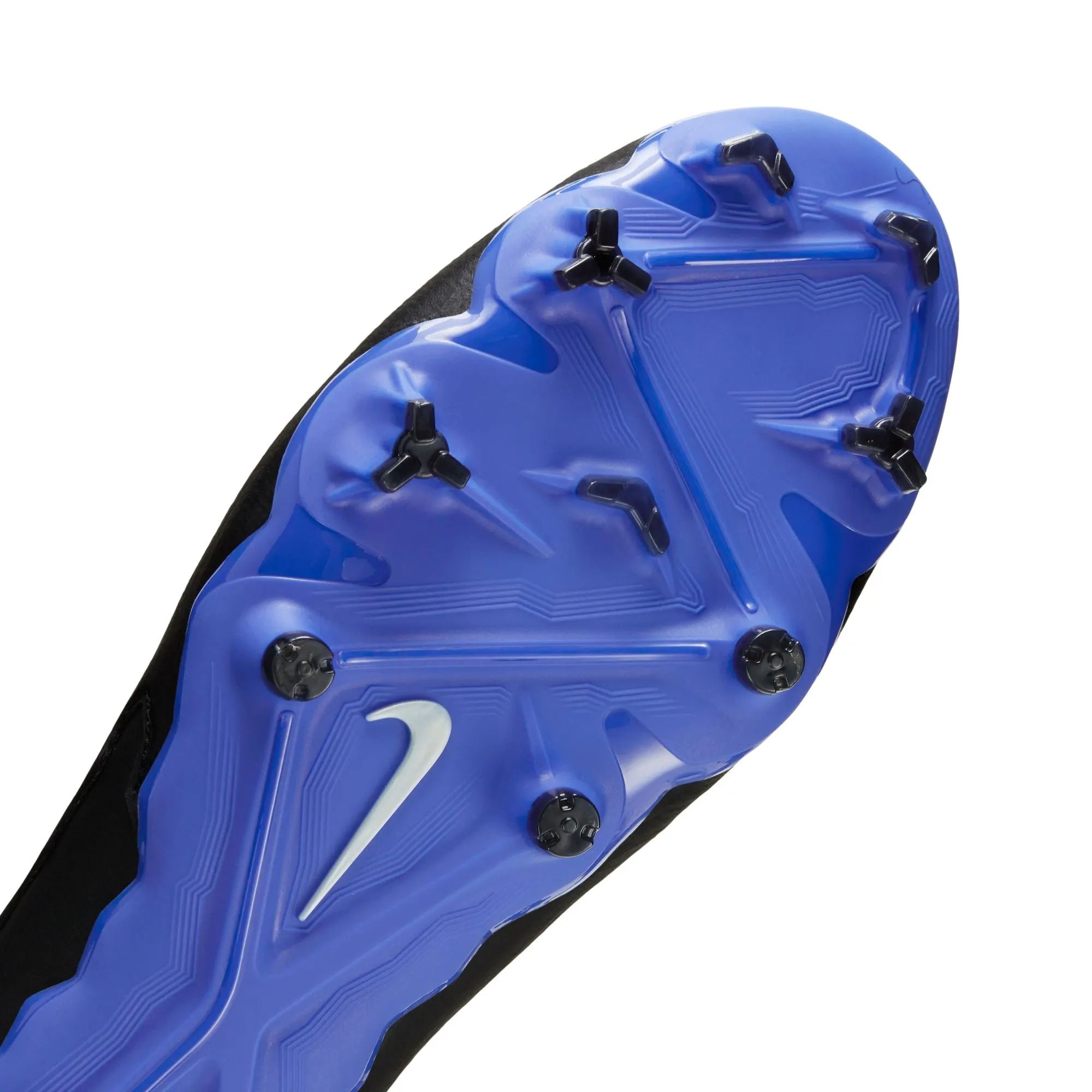 Nike Phantom GX Pro FG Firm Ground Soccer Cleats - Black/Chrome/Hyper Royal