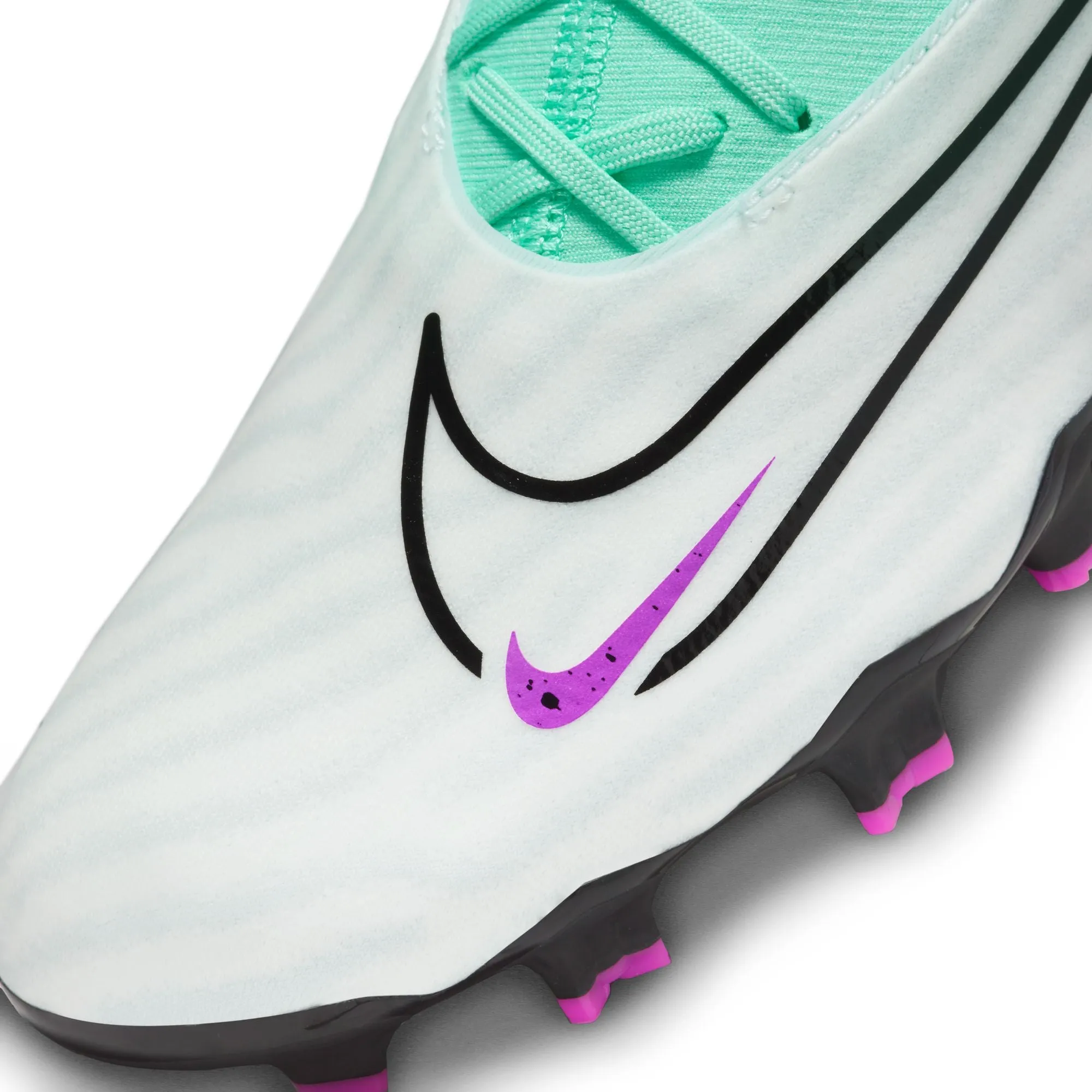 Nike Phantom GX Pro FG Firm Ground Soccer Cleats - Hyper Turquoise/Black/Fuchsia Dream/White