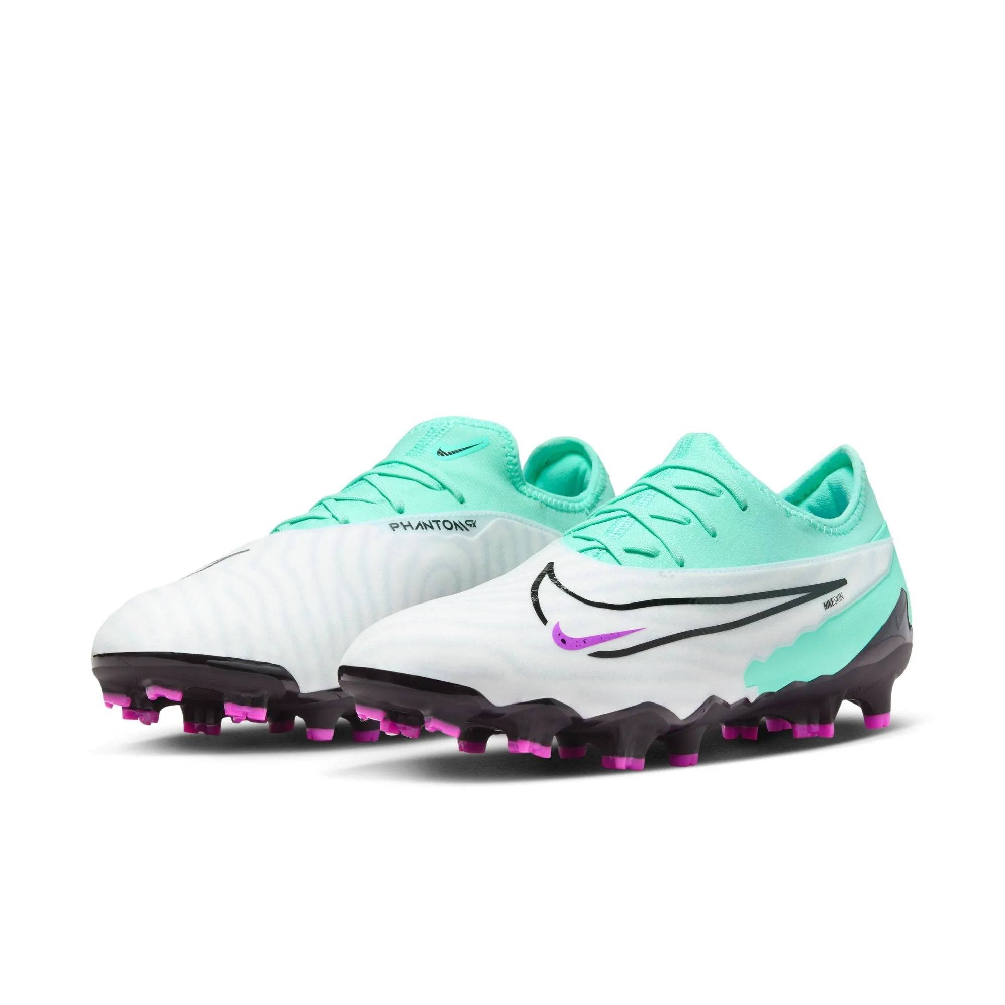 Nike Phantom GX Pro FG Firm Ground Soccer Cleats - Hyper Turquoise/Black/Fuchsia Dream/White